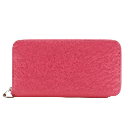 Hermes Azap Long Silk-in Vaux Epson Rose Mexico Pink A Women's Long Wallet