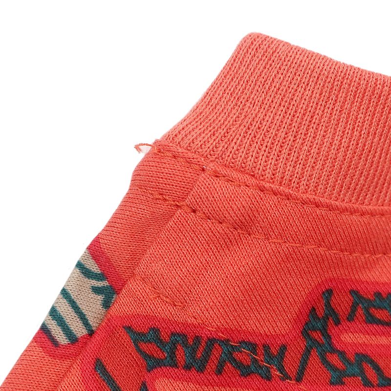 Hermes Short Sleeve T-Shirt Micro T-Shirt Cotton Salmon X Multicolor 34 Green