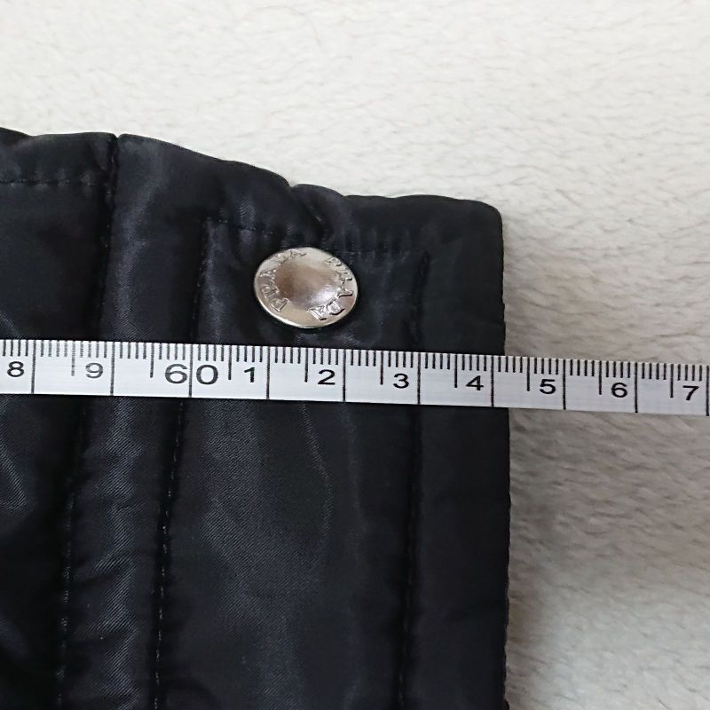 Prada Down Jacket With Wool Fur Hood 46 L Size