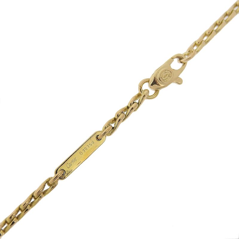 Cartier Heart Pavé 18K Yellow Gold And Diamonds Ladies 19.0g Necklace