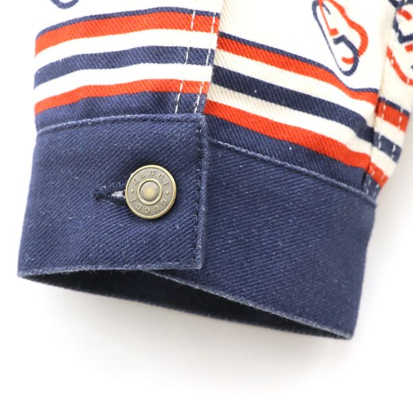 Gucci Denim Jacket Ca37394 Ca14517 100% Cotton Size Indicated 50 175 96a