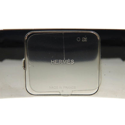 Hermes Medor Metal Black Silver Hardware Black Bangle 1630 Hermes