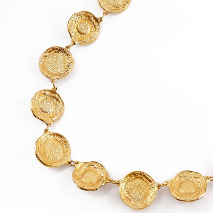 Chanel Vintage Gold Plated And Faux Pearl Ladies 138.3g Necklace