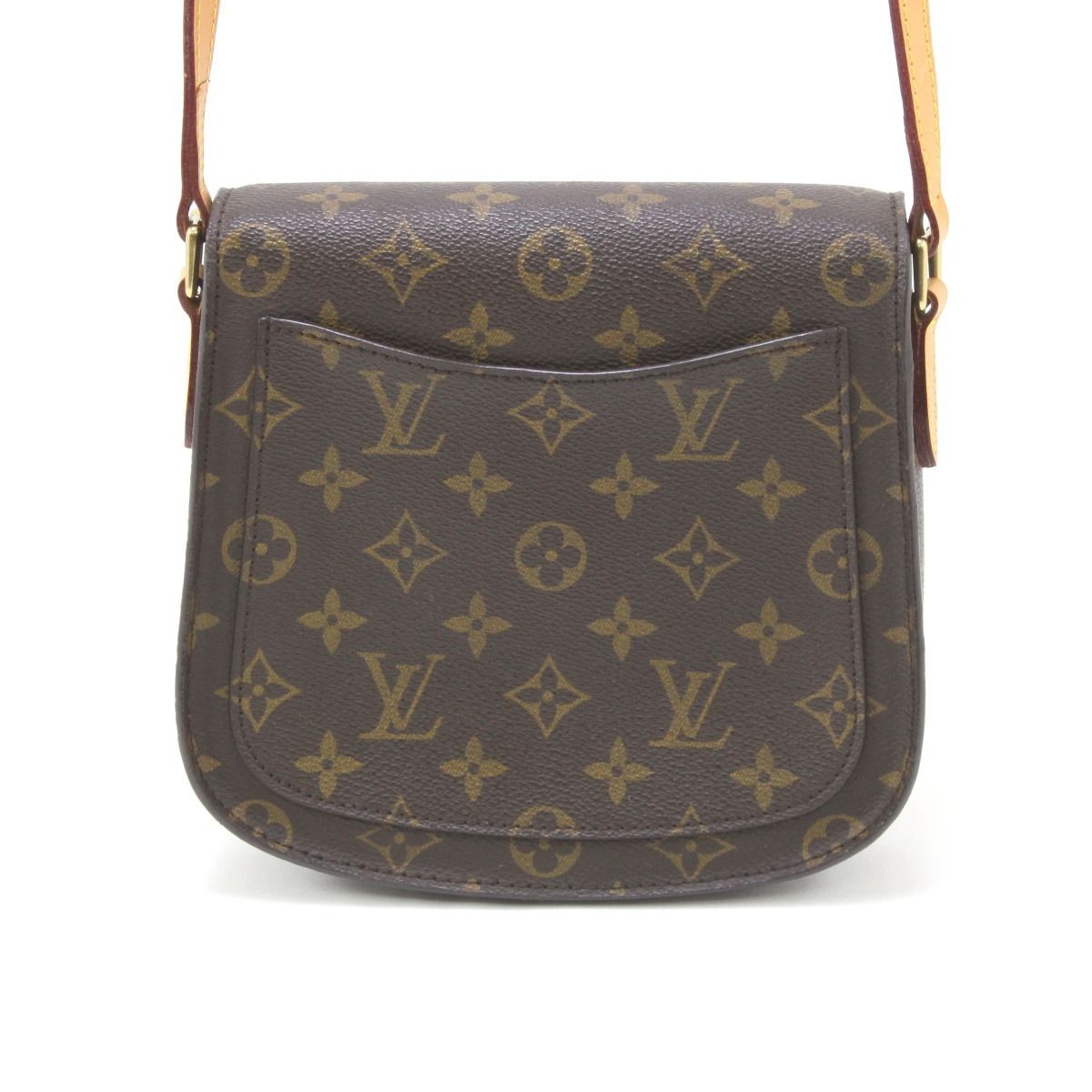 Louis Vuitton Shoulder Bag Monogram Saint-Cloud Cracks in the Folds Inside