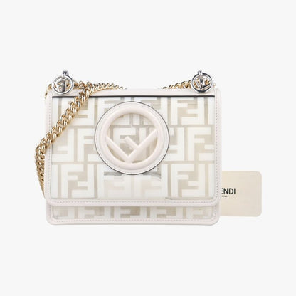 Fendi Cannayf White PVC Coated Canvas 8bt2868bt286a7t519810429