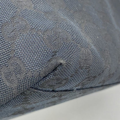 Gucci Shoulder Bag GG Canvas 001 3386 Canvas Black Silver Hardware Women