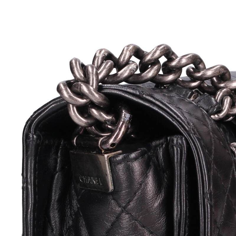 Chanel Boy Chanel 25 Lambskin Chain Shoulder Bag Women 25