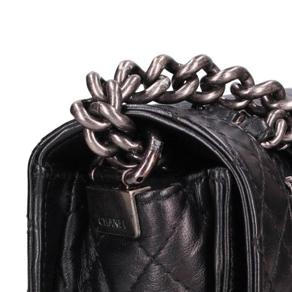 Chanel Boy Chanel 25 Lambskin Chain Shoulder Bag Women 25