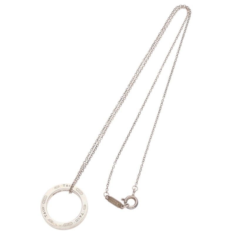 Tiffany & Co 1837 Circle Silver Necklace Women