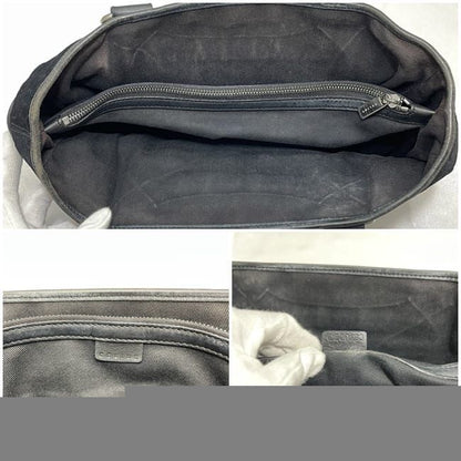 Celine Handbag Boogie Bag Black C Macadam Excellent Condition Suede