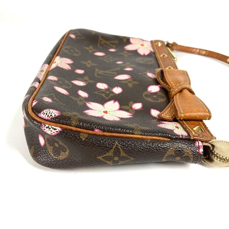 Louis Vuitton Handbag Pochette Accessoire M92006 Monogram Cherry Blossom Canvas