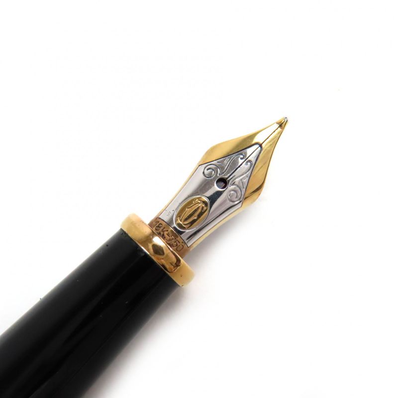 Cartier Diabolo De Cartier Nib 18k M Nib Blue Gem Fountain Pen