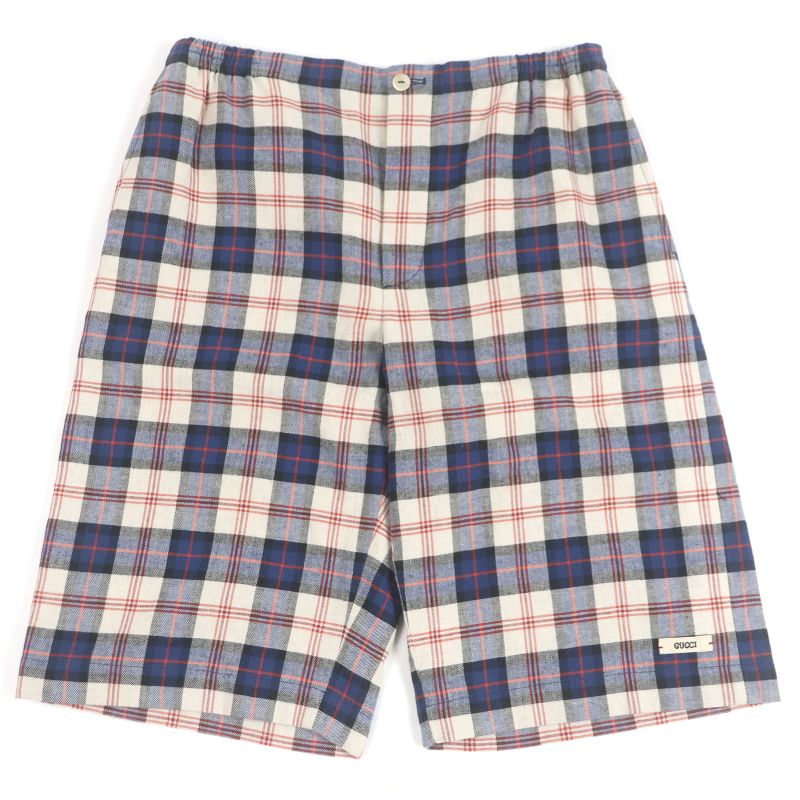 Gucci Disney Gucci Disney 644131 Linen Blend Checkered Donald Duck Embroidered