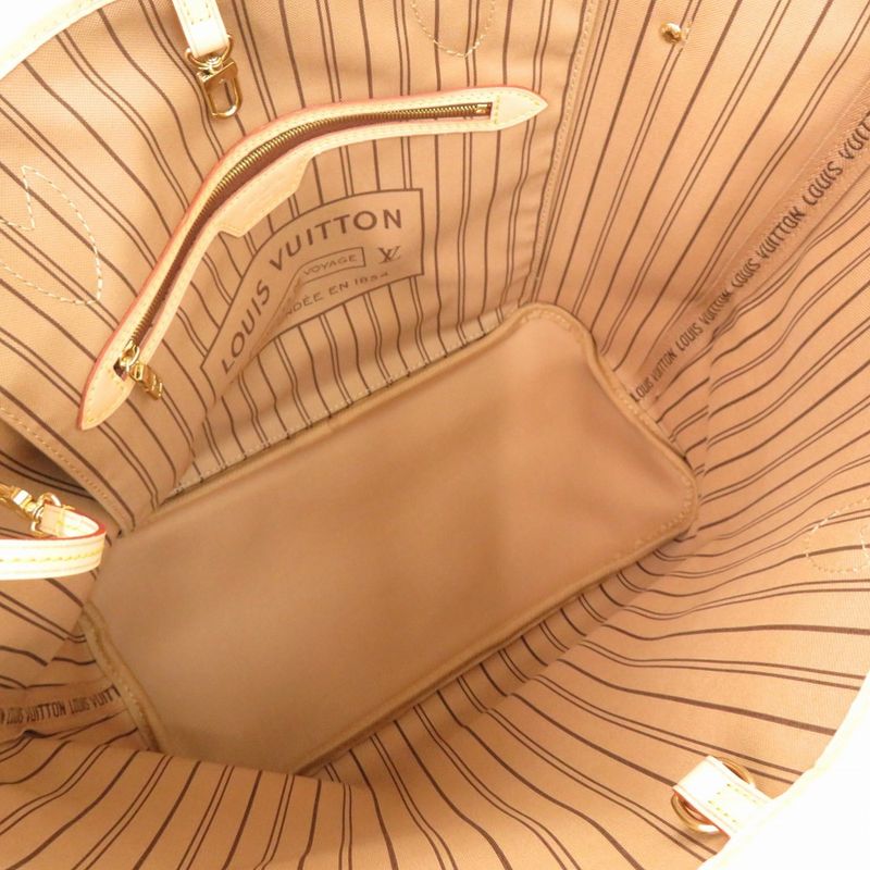 Louis Vuitton Current New Shape Neverfull MM Monogram Rose Beige M46975 Tote