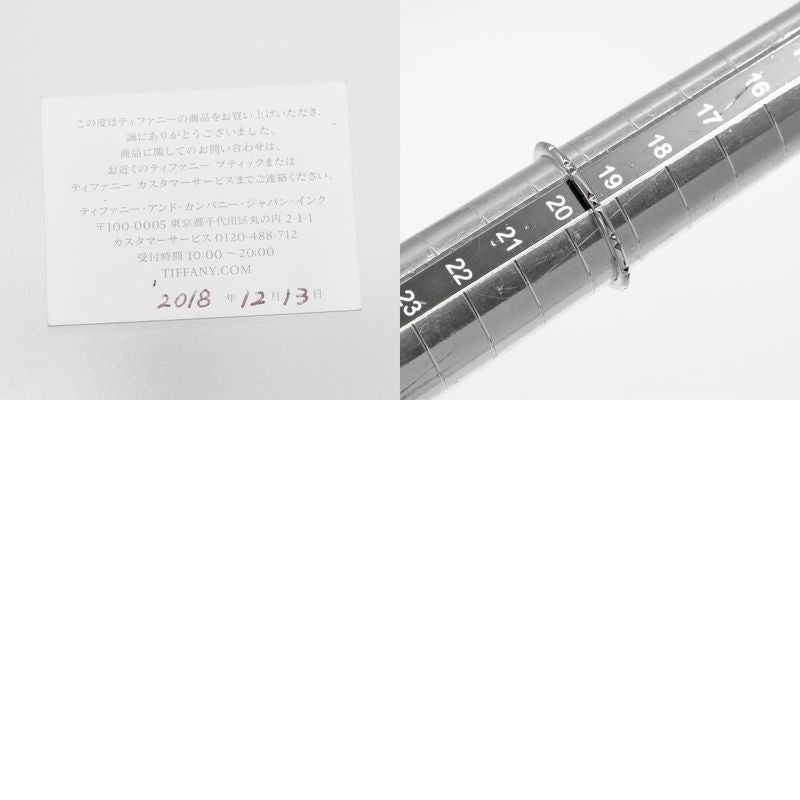 Tiffany & Co True Band 1.5mm (0.06in) Model Pt950platinum 19.5 Men's 3.28g Ring