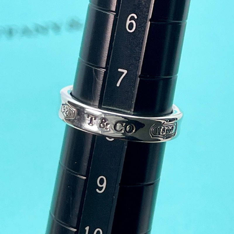 #8 Tiffany & Co 1837 Narrow Ring Polished 24-3199s