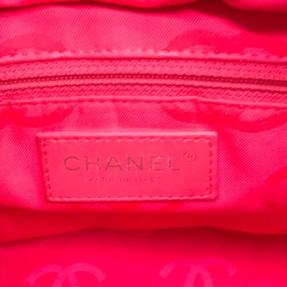 Chanel CC Logo Cambon Leather Patent Mini Hand Tote Black