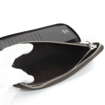 Louis Vuitton Damier Zippy Wallet Vertical Round Zipper Long Wallet Ebène