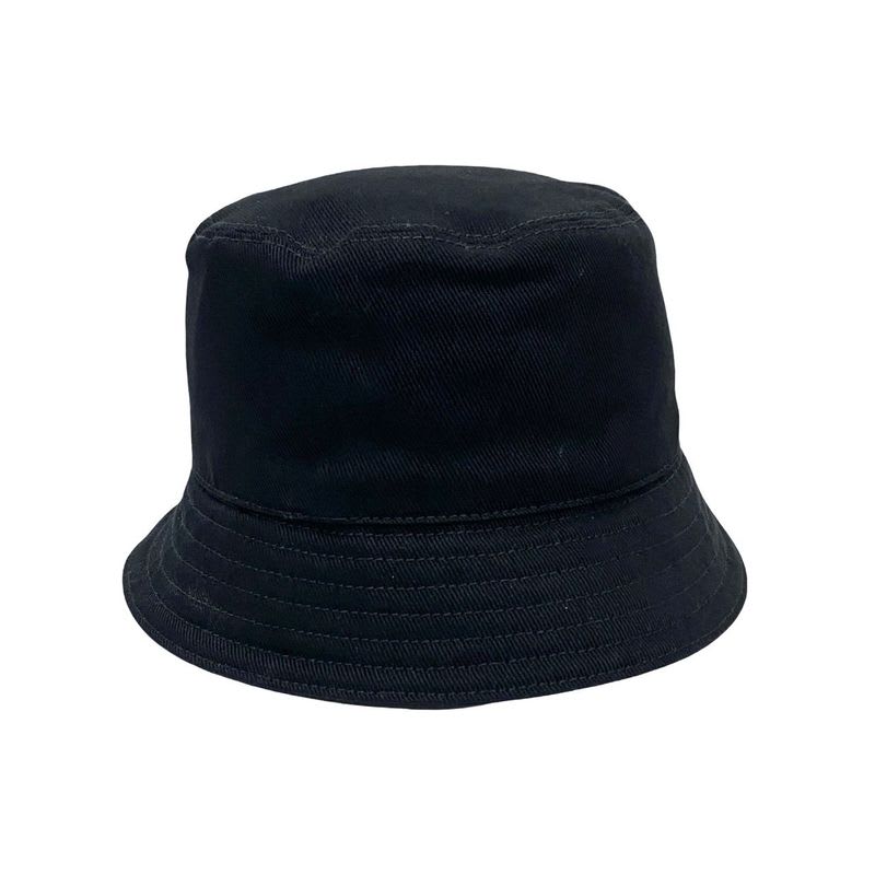 Prada Re-nylon Triangle Logo Plate Hardware Cotton Bucket Hat M Size Men's