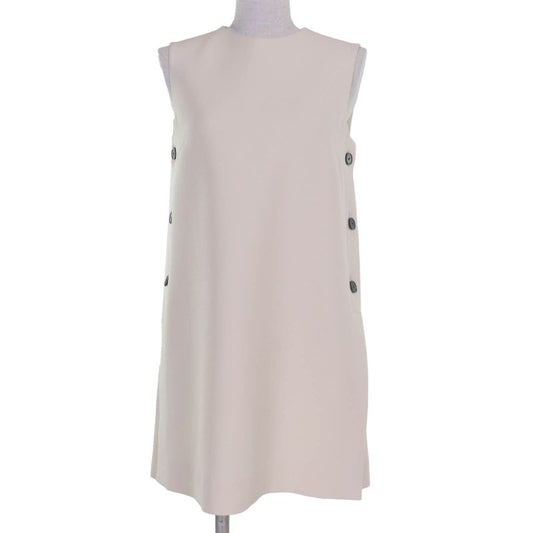 Christian DIOR 341b32a1166 Wool Silk Worn In Fall Collection Logo Button Dress