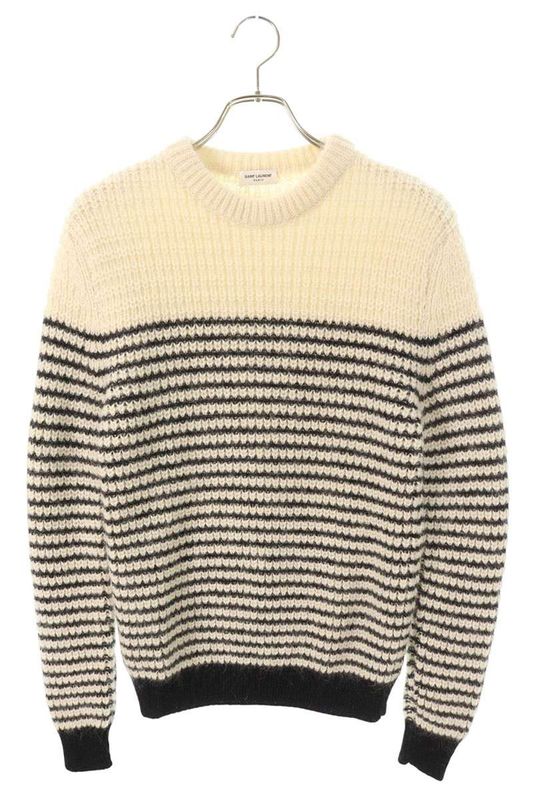 Saint Laurent Paris 577721 Yaft2 Alpaca Blend Mohair Knit Men's XS