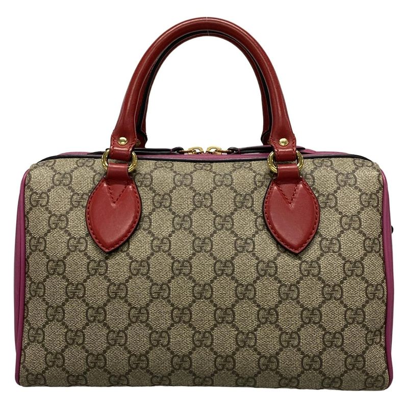 Gucci GG Plus GG Supreme 409529 Beige X Red X Multi Leather
