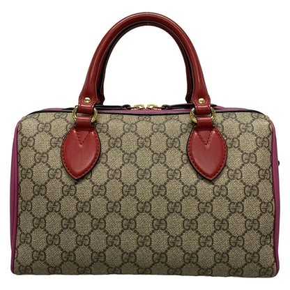 Gucci GG Plus GG Supreme 409529 Beige X Red X Multi Leather