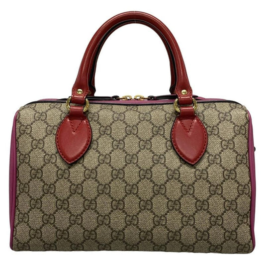 Gucci GG Plus GG Supreme 409529 Beige X Red X Multi Leather