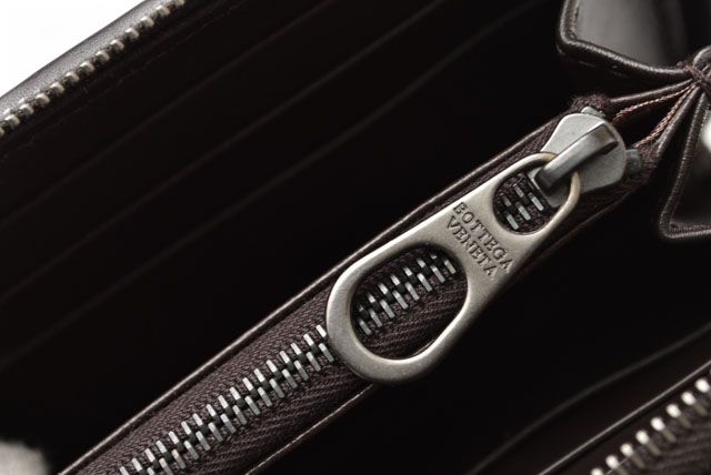 Bottega Veneta Wallet Bottega Veneta Long Wallet With Round Zipper Dark Brown