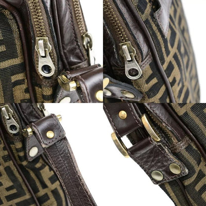 Fendi Shoulder Bag Zucca Pattern Brown 63ka298