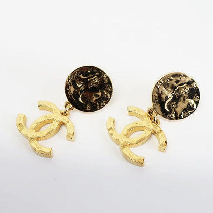 Chanel Earrings Coco Mark Gold Coco Mark Pair Unused Accessories