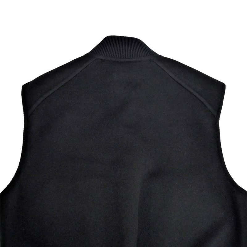 Hermes Gilet Bomba-style Vest Double Face Black 38 Size Cashmere