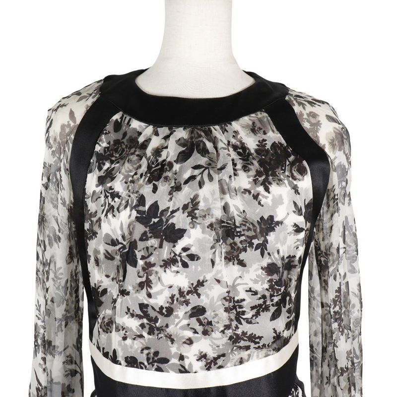 Balenciaga Silk White/black Women's Dress