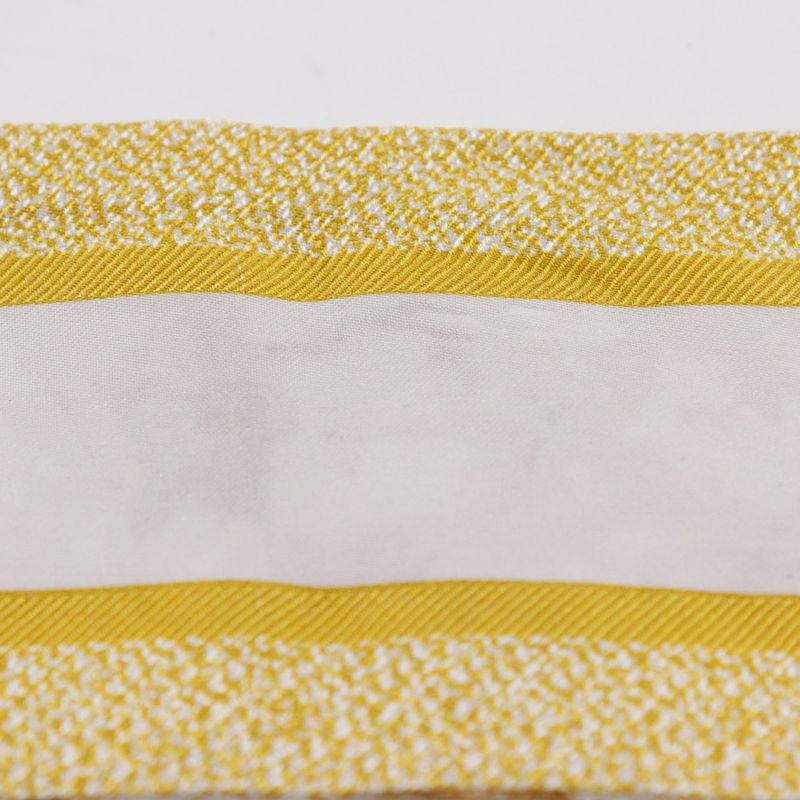 [dior] Christian Dior Mitzah Toile De Jouy Sauvage Ribbon Scarf Silk Yellow/whit