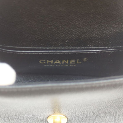 Chanel A67364 Black Caviar Skin Ghardware Mini Boy Chanel 15 Chain Shoulder Bag