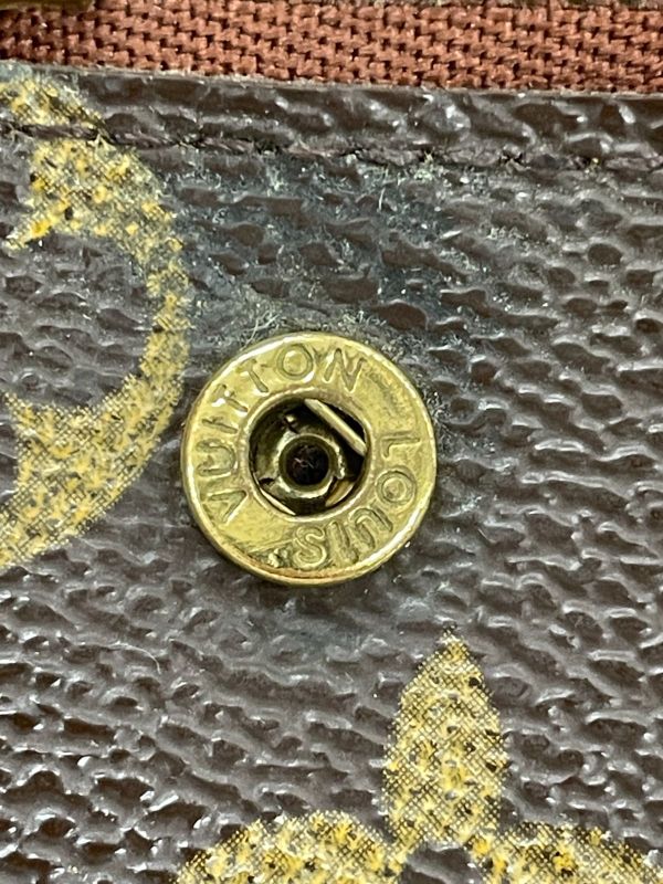 Louis Vuitton Monogram Portefeuille Accordion Long Chain Wallet M58008 Brown