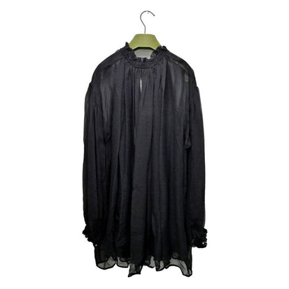 Gucci See Through Shirt With Inner Size 38 Black 770124 Long Sleeve