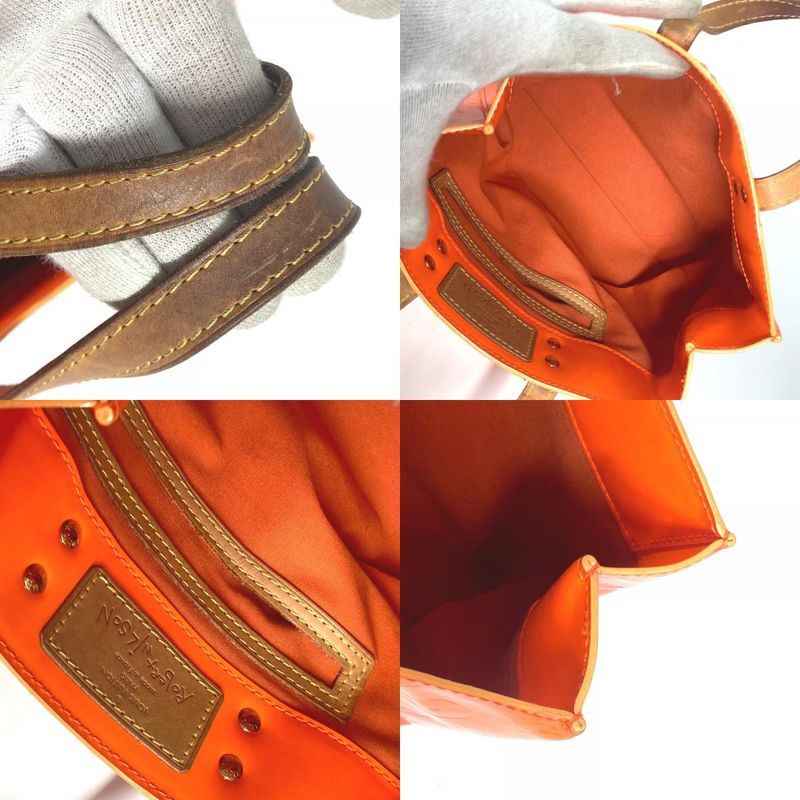 Louis Vuitton Tote Bag Reed PM M91905 Monogram Vernis Orange