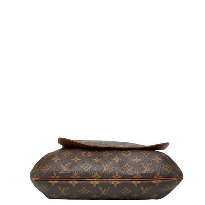 Louis Vuitton Monogram Musette Crossbody Shoulder Bag M51256 Brown PVC Leather