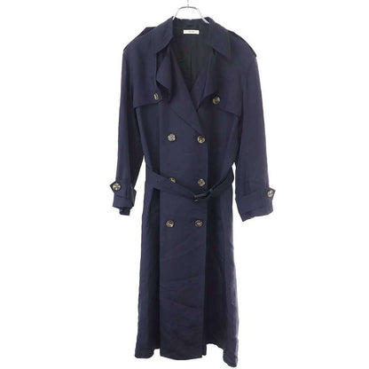 Celine by Phoebe Philo Rayon Silk Trench Coat 2 8u36 6464 Navy 34