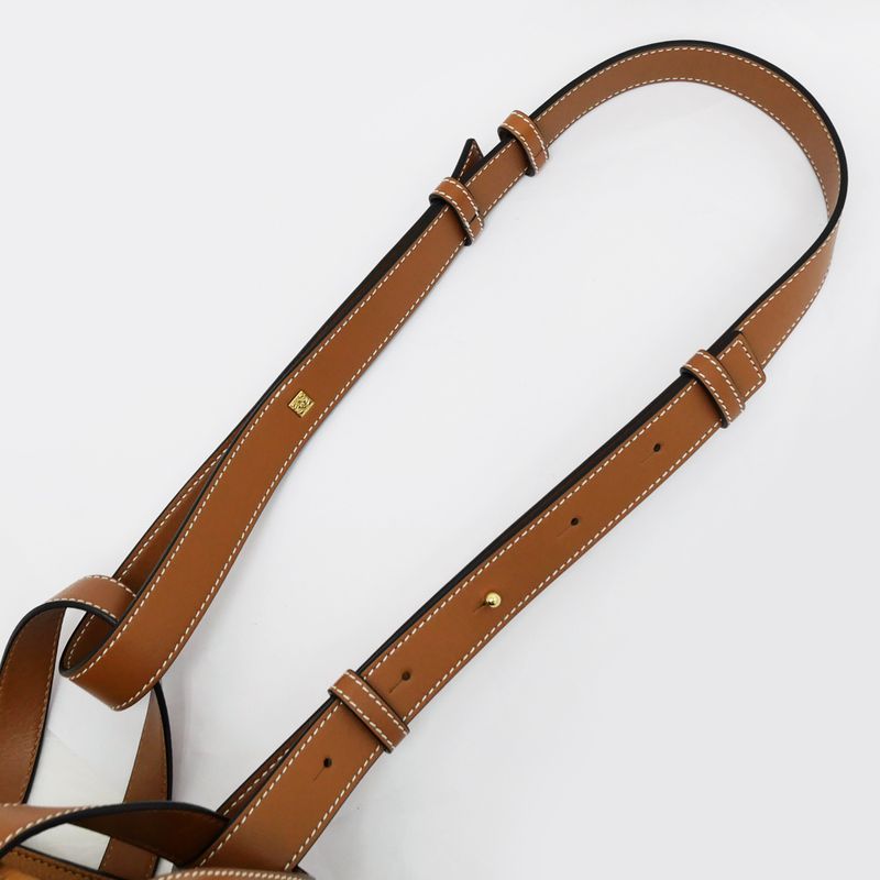 Loewe Hammock Small 38712kbn60 Brown Shoulder Hand 2way Bag Leather