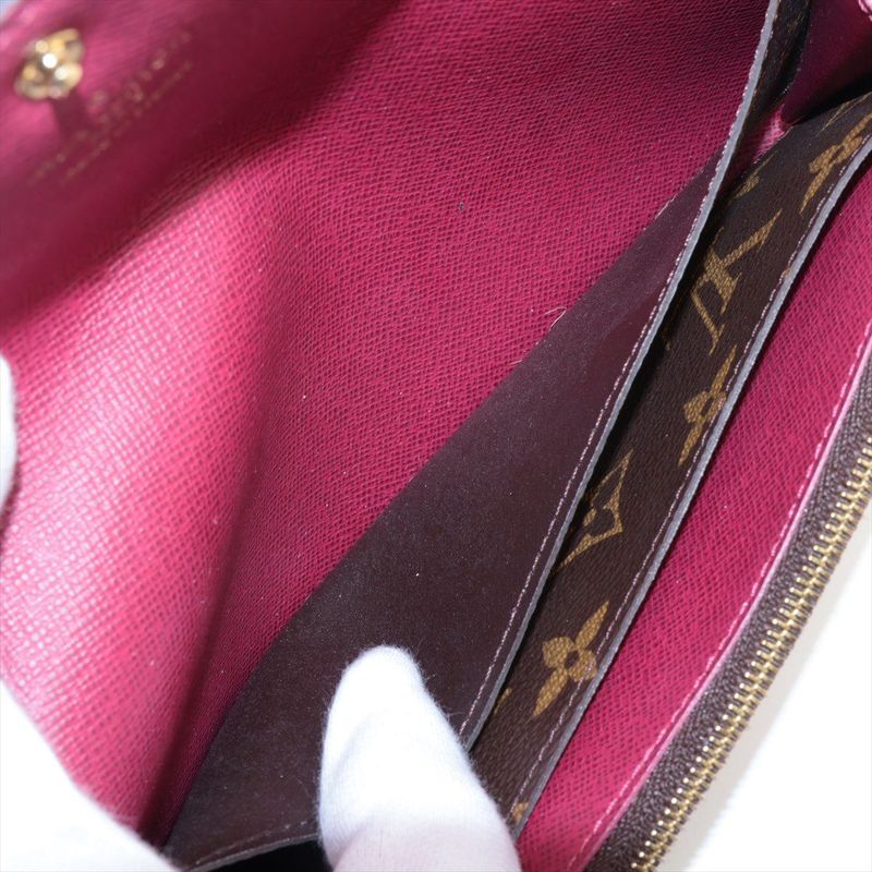 Louis Vuitton Monogram Portefeuille Emilie Zipper Long Wallet M41943 Brown ×