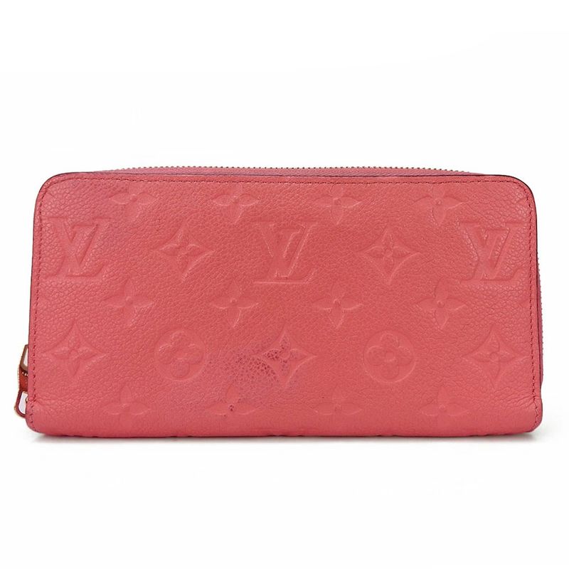 Louis Vuitton Long Wallet M61788 Monogram Empreinte Blossom Pink Gold Hardware