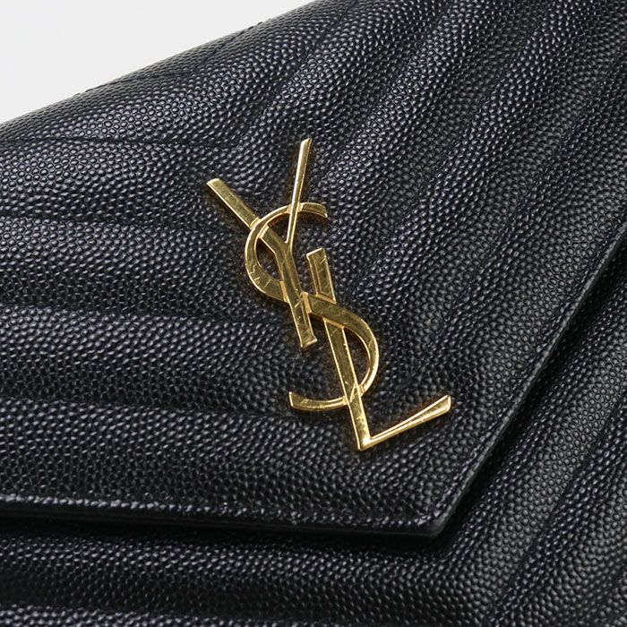 Saint Laurent Envelope Cassandra 393953 Chain Wallet Calf Ladies