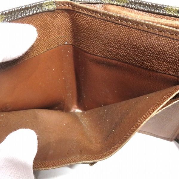 Louis Vuitton Monogram W Hook Porte Monebier M61660 Bifold Wallet Unisex