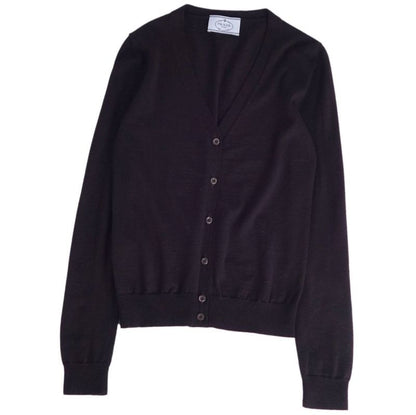 Prada Cardigan Knit Wool Top Women's 3
