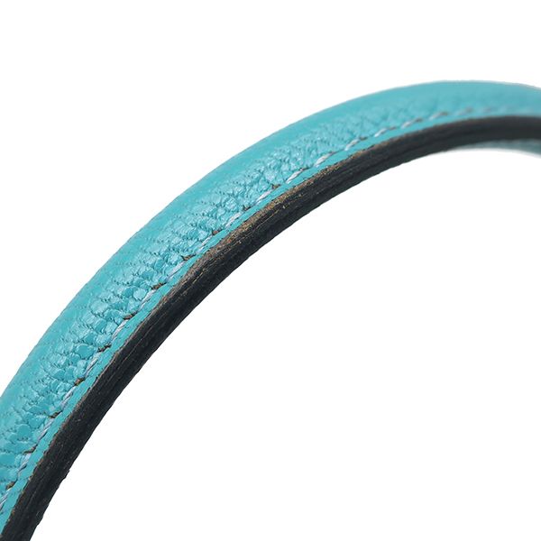 Hermes 2way Bag Bolide 27 Chevre Turquoise Silver Hardware Blue Shoulder H