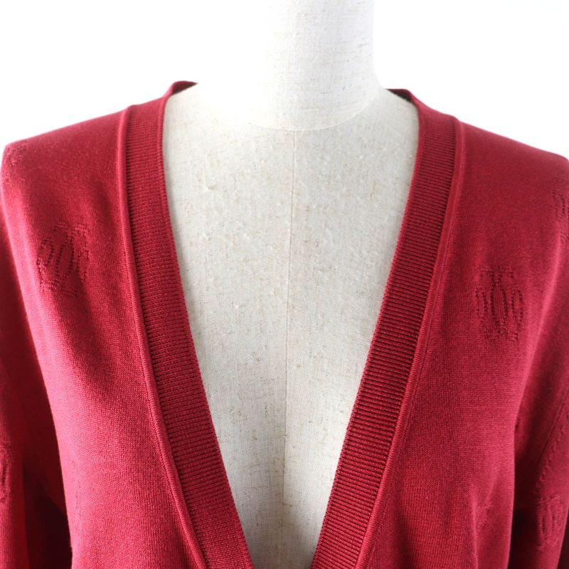 Hermes 21SS Silk Blend With Serie Buttons H Lift V-neck Long Sleeves Cardigan