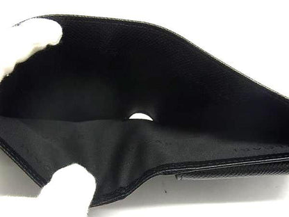 Bvlgari Leather Bifold Wallet Coin Purse Billfold Card Holder Men's Black