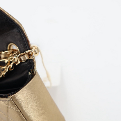 Chanel Vintage Mini Matelasse Chain Bagcharm Pouch Handbag